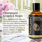 Champagne Grapes & Roses Fragrance Oil, MAYJAM 3.38FL.OZ Essential Oils - Image 3