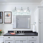 Modern Bathroom Vanity Light, 3-Light Chrome Wall Sconce - Image 7