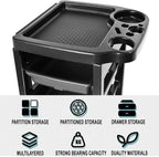 Salon Trolley Cart with Wheels & 5 Drawers, Salon Rolling Stations - Image 7