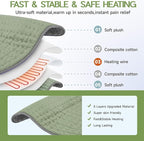 Heating Pad for Full Body Pain Relief 6 Heat Levels 4 Timers Soothes Back - Image 2
