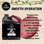 Naturevibe Botanicals Grapeseed Oil 32oz | 100% Pure Cold-Pressed & Lightweight - Image 5