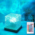 Ocean Wave Projector Light, 16-Color LED Cube Lamp by Growalleter