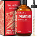 SU JUABA Lemongrass Essential Oil 4 Oz, 100% Pure Natural Aromatherapy Oil by Unknown