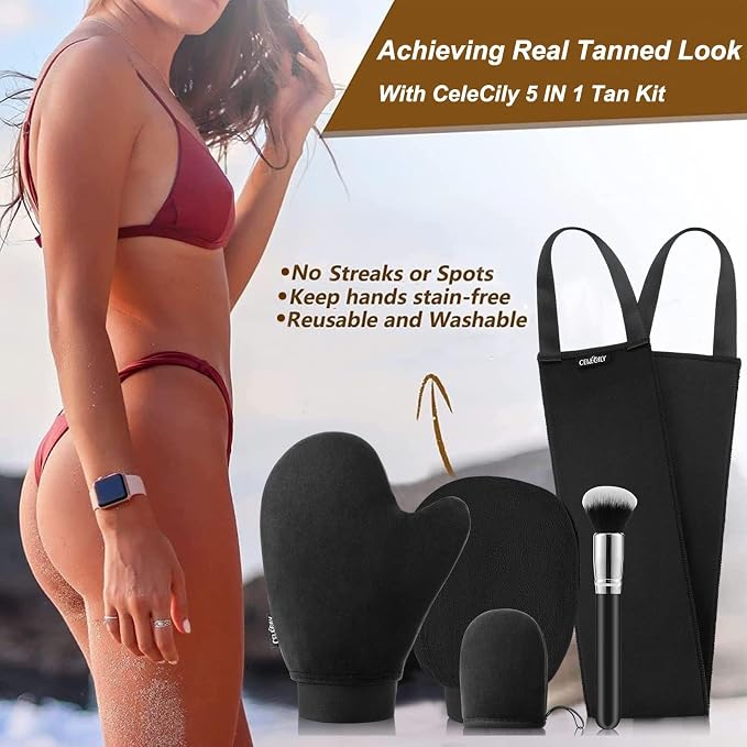 5-in-1 Self Tanner Mitt Applicator Kit - Image 8