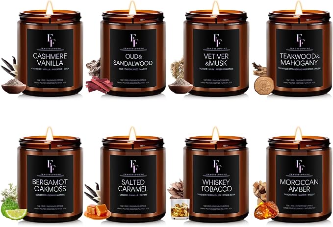 Scented Candles Set, Soy Wax Candles 8 Pack 56 Oz Aromatherapy Candles Gift Set by FFFRAGRFLOWING
