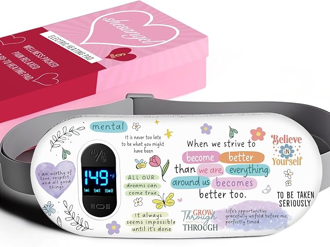 Portable Heating Pad for Period Cramps: Menstrual Heating Pad by shesangel