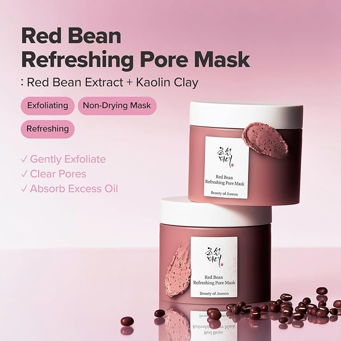 Beauty of Joseon Red Bean Pore Refreshing Mask Mud Cream Hydrating Wash Off Pack - Image 2