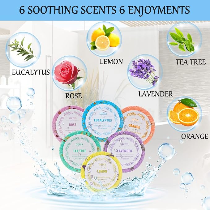Shower Steamers- Box of 6 Premium Shower Bombs - Image 3