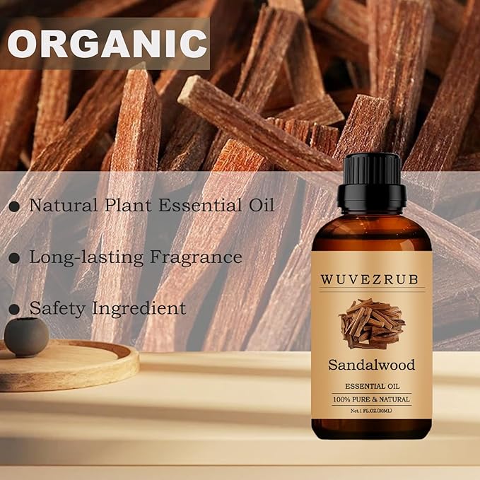 Sandalwood Essential Oils, 30ML Pure and Natural Essential Oil - Image 2