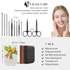 Nail Clippers Set, 26 Piece Manicure Set & Pedicure Kit, Stainless Steel - Image 3