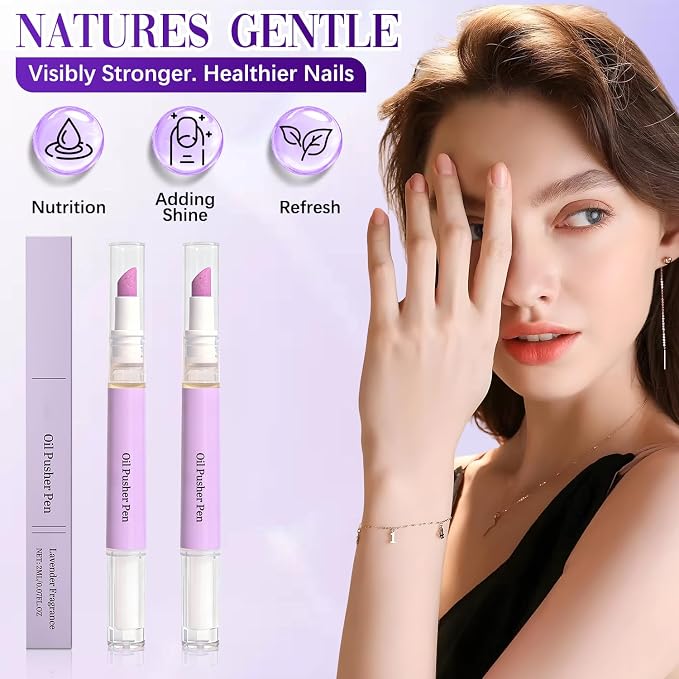 2Pcs 2-in-1 Cuticle Oil Pusher Pen, 2026 New Ceramic Cuticle Pusher & Oil Pen - Image 5