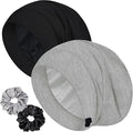 Sleep Cap Bonnet for Sleeping, Adjustable Cooling Ice Silk Lined Hair Bonnets by ROYBENS