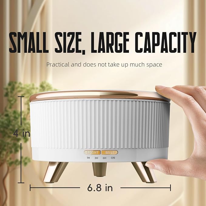 500ML Large Capacity Essential Oil Diffuser, Ultrasonic Aromatherapy Diffuser - Image 6