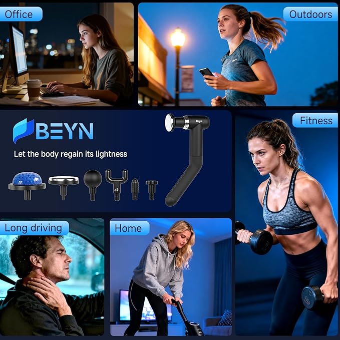 Beyn Hot & Cold Therapy Massage Gun - Image 5