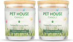 Pet House 9 oz Fresh Cut Grass Scented Candle, Clean Burning, Long Lasting by OneFurAll