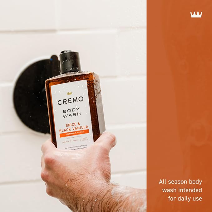 Cremo Body Wash for Men, Rich-Lathering Spice & Black Vanilla, 16 Fl Oz - Image 5