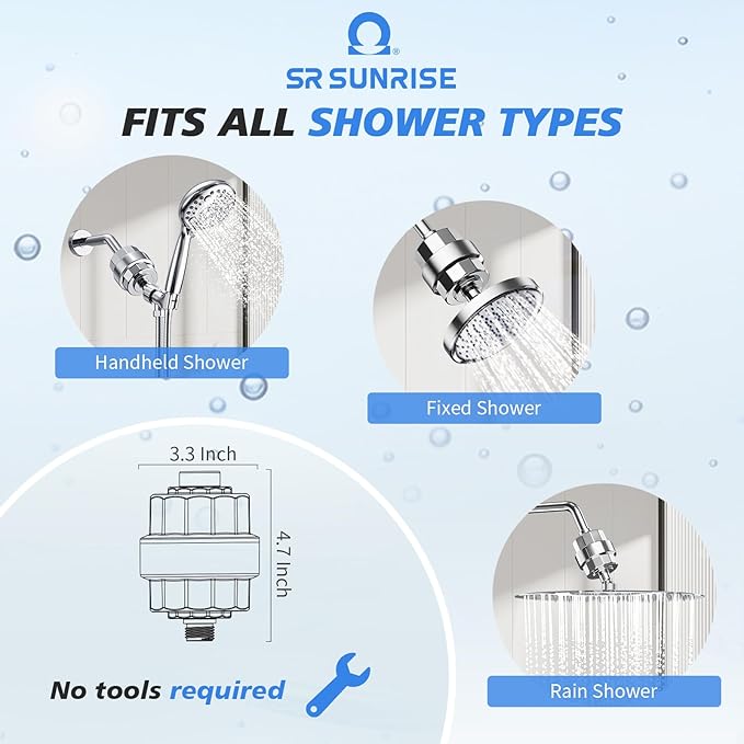 SR SUN RISE 20-Stage Shower Filter-Shower Head Filter - Image 2