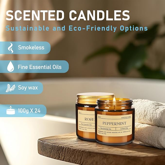 24-Pack 3.05oz Scented Candle Gift Sets - Image 5