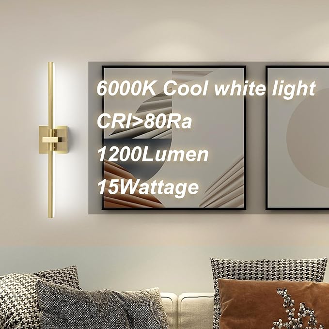 EDISLIVE Modern Dimmable LED Vanity Light 360° Rotatable Bathroom Vanity Wall - Image 5