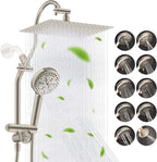 Hibbent cUPC Certified All Metal 12" Rainfall Showerhead Combo, High Pressure by Hibbent