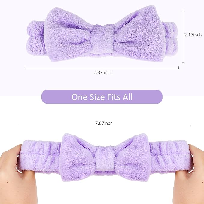8 Pack Spa Headband for Washing Face Stocking Stuffers Skincare Headbands Bulk - Image 5