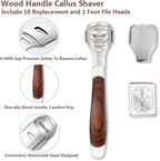 Colossal Foot Rasp & Wood Handle Callus Shaver, Pedicure Foot File Kit - Image 3