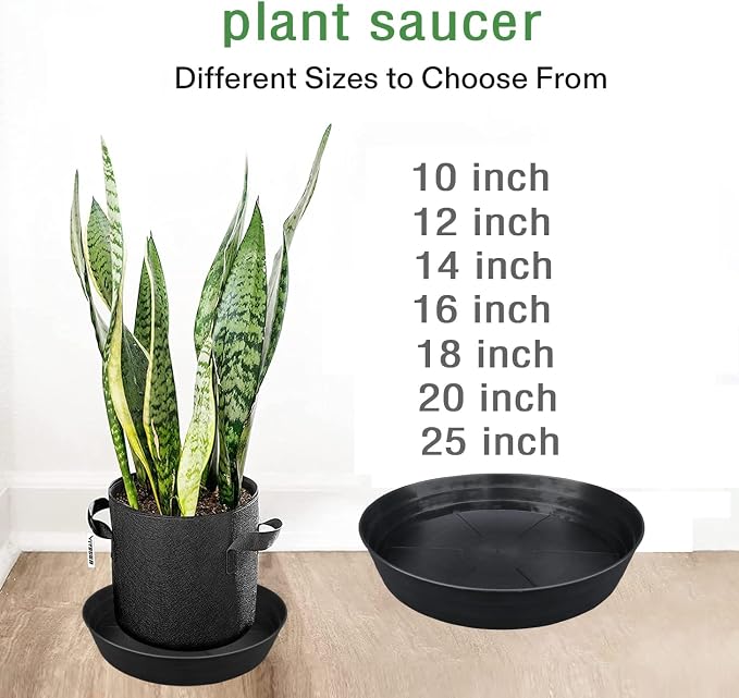 Plant Saucer 10 12 14 16 18 20 25 Inch Extra-Deep Plant Trays - Image 4