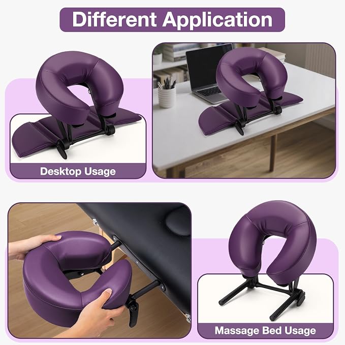 Udefineit Face Down Tabletop Massage Kit, Adjustable Headrest Face Cradle - Image 4