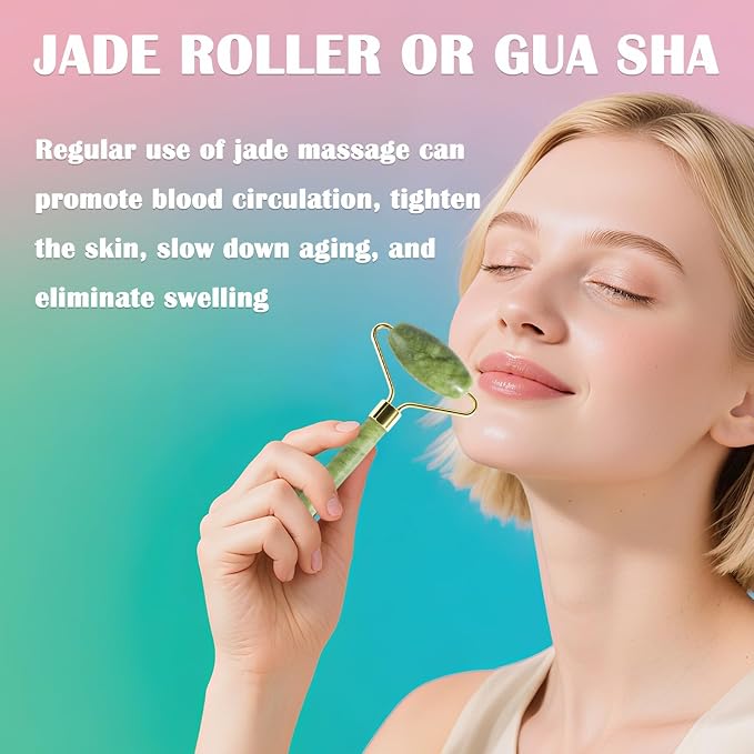 Jade Roller Gua Sha Tools - Image 2