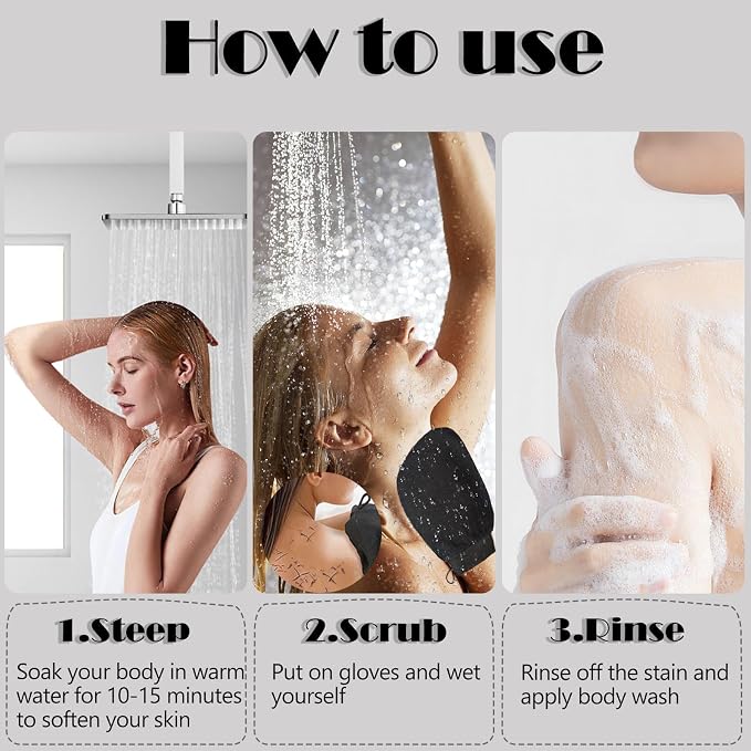 1 Pair Exfoliating Glove, Scrubbies - Image 5