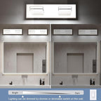 SineRise LED Modern Bathroom Vanity Light Fixtures, Chrome Modern Acrylic - Image 4