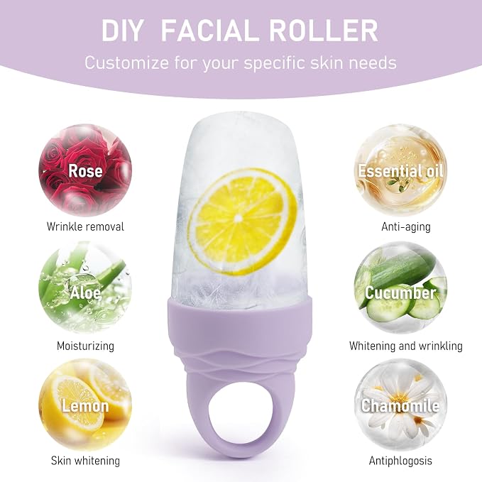 3 Pcs Facial Ice Roller Silicone Mold Reusable - Image 5