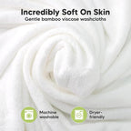 6-Pack Baby Washcloths – Soft Absorbent Viscose from Bamboo Washcloths - Image 2