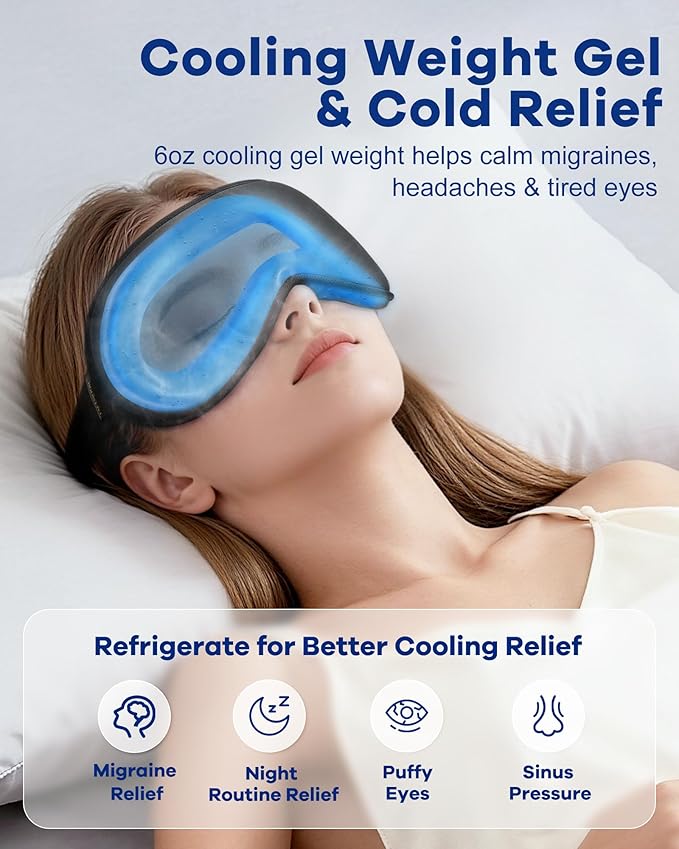 3D Weighted Cooling Gel Eye Mask - Image 3