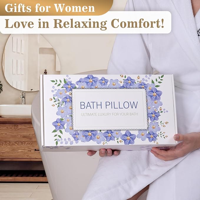 Bath Pillow Luxury Bathtub Pillow, Extra Soft & Comfortable Bath Pillows - Image 6
