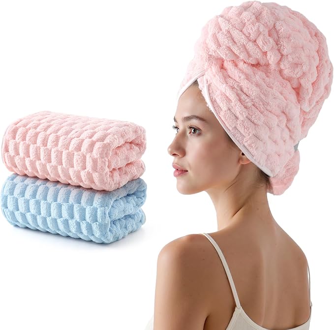 REDKISS 2 Pack Microfiber Hair Towels by REDKISSOnline