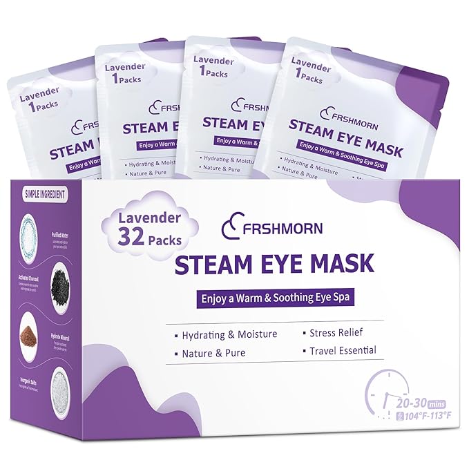 32Packs Steam Eye Mask, Heated Eye Mask by FRSHMORN