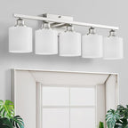 Sailstar 5-Light Bathroom Light Fixture, Brushed Nickel Vanity Lights Over - Image 8