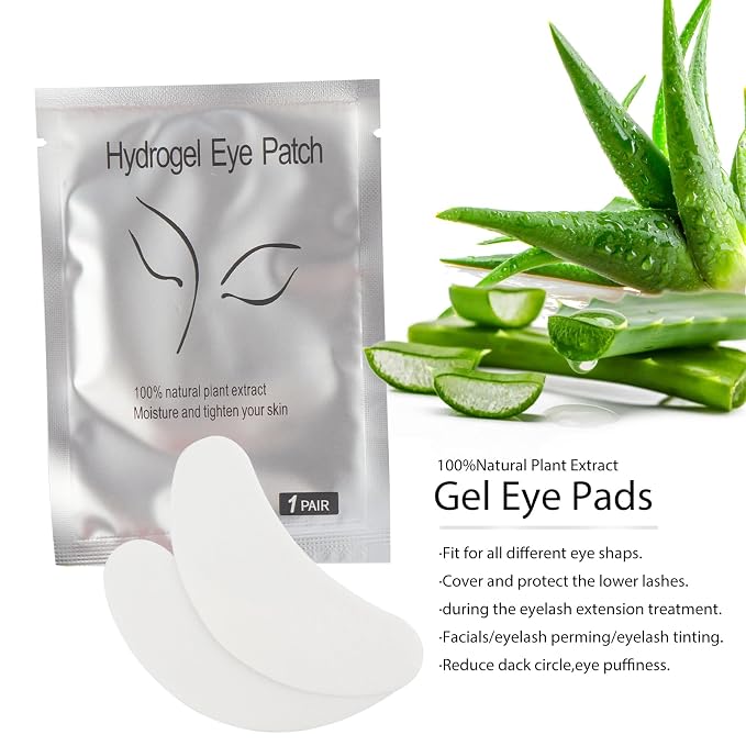 myaokue-up 100 Pairs Eye Gel Pads, Lint Free Under Eye Patches - Image 4