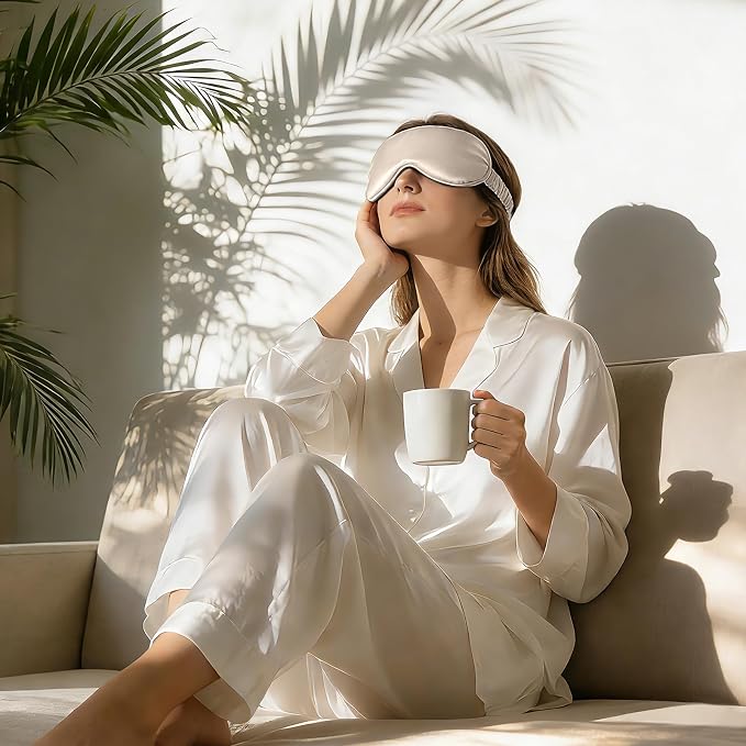 ZIMASILK Adjustable 100% 22 Momme Mulberry Silk Sleep Mask - Image 6