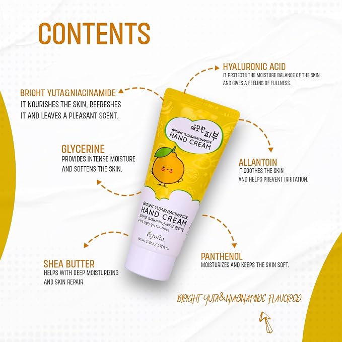 esfolio Yuja Vitamin C Hand Cream – Deep Hydration - Image 3
