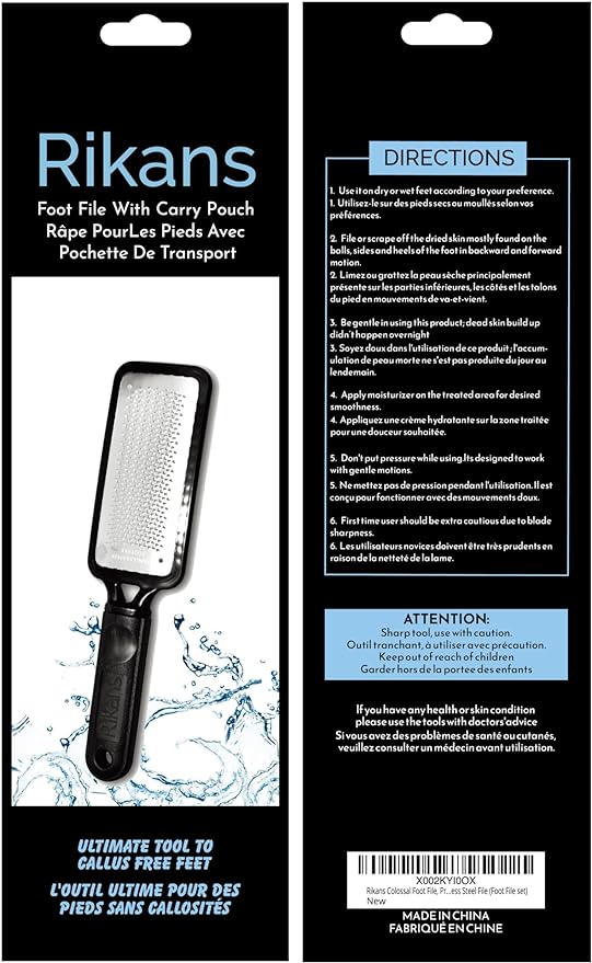 Rikans Colossal Foot File, Professional Foot Rasp Callus Remover, Foot Care - Image 3
