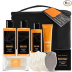 Body & Earth Gift Baskets for Men Bath Set Citrus Scented Bath and Body Gift Set by BODYEARTH