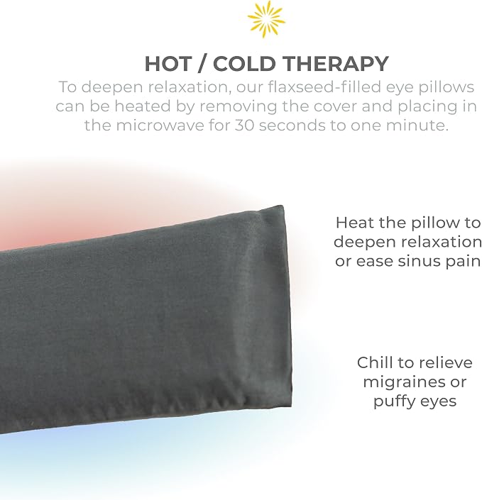 Sunshine Yoga 4-Pack Unscented Sateen Eye Pillows, Low-Luster, 9’’ x 4’’ - Image 5