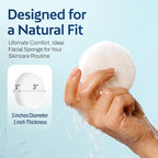 HartFelt Round Face Scrubber for Women | Reusable Facial Sponges for Daily - Image 5