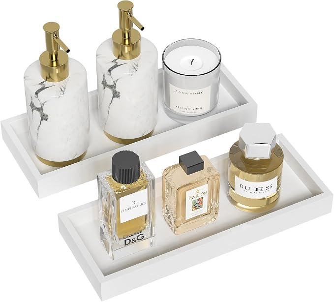 ZHWS Bathroom Vanity Tray for Countertop Decor Perfume Jewelry Toiletries by ZHWS