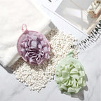 Boao 3 Pcs Bath Shower Pouf Sponge Mesh Pouf Shower Ball Exfoliating Body - Image 2
