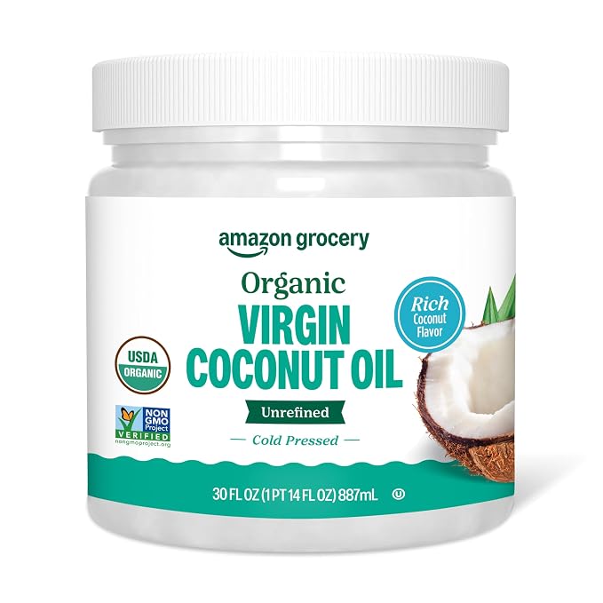 Amazon Grocery, Organic Virgin Coconut Oil, 30 Fl Oz by AmazonGrocery