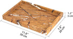 Marble Bathroom Vanity Tray, Natural Luxury Vanity Home Kitchen Bathroom Table - Image 4