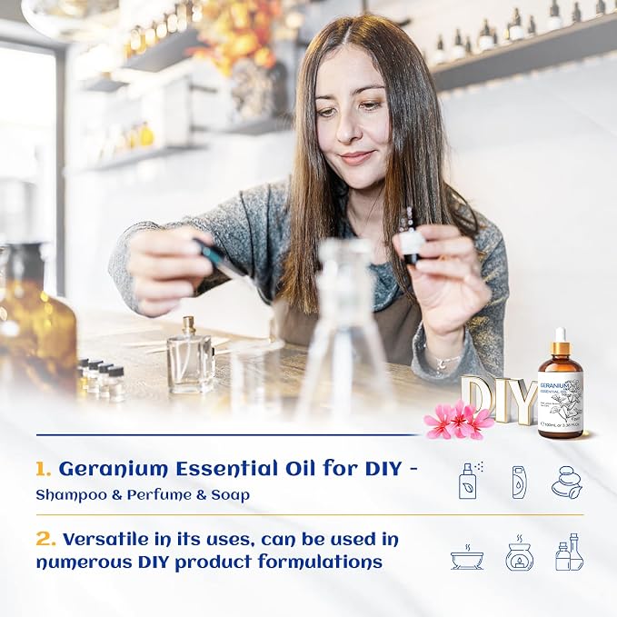 HIQILI 100ML Geranium Essential Oil - Image 4